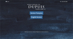 Desktop Screenshot of dupuisfuneralhome.ca